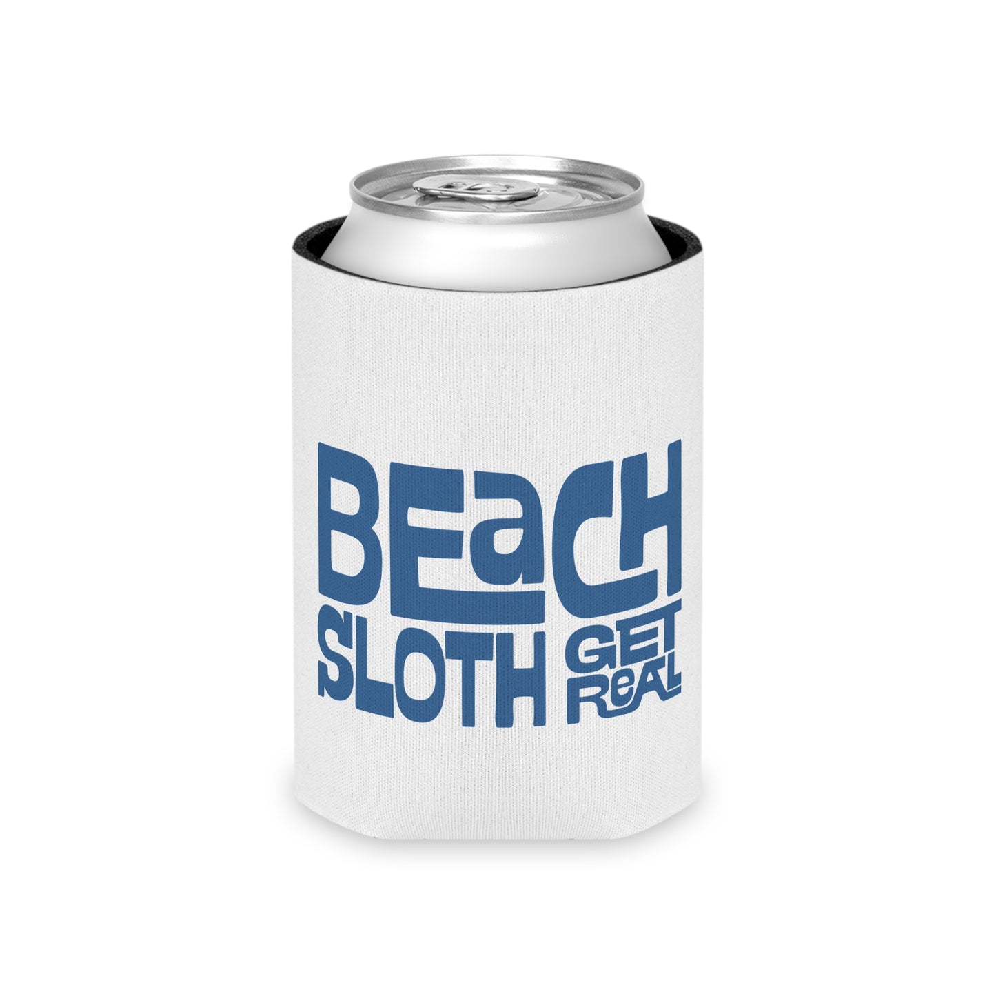 Beach Sloth Can Cooler