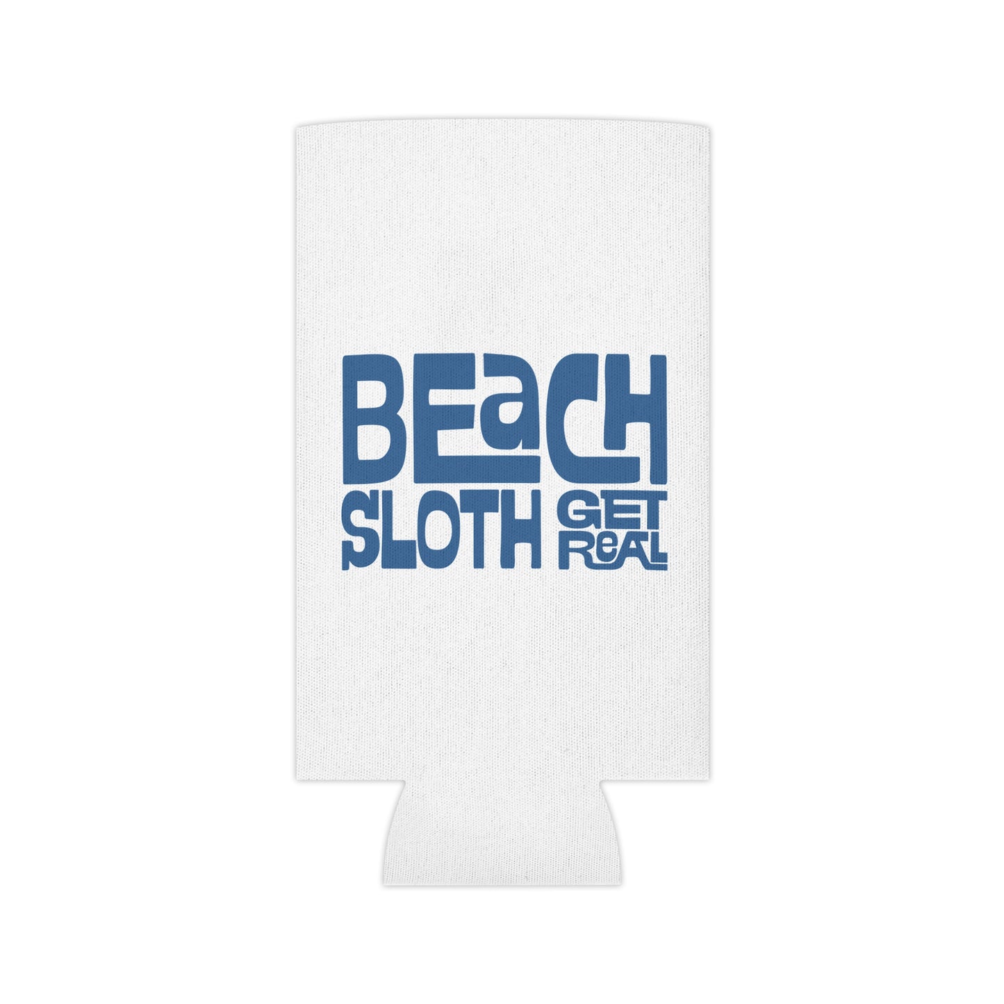 Beach Sloth Can Cooler