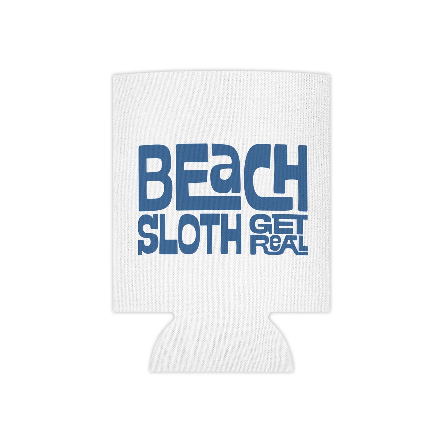 Beach Sloth Can Cooler