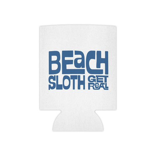 Beach Sloth Can Cooler