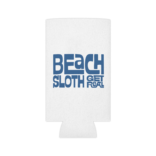 Beach Sloth Can Cooler