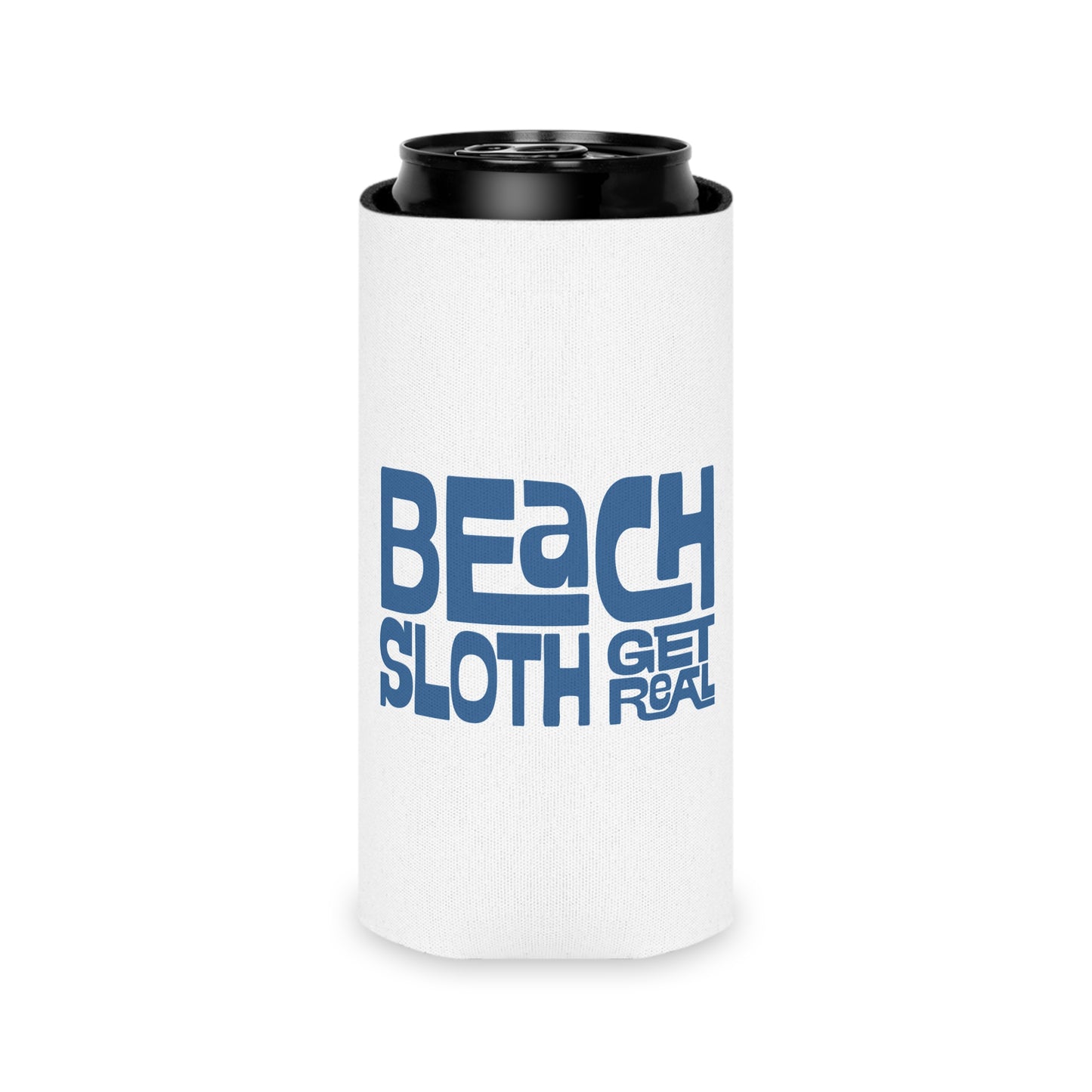 Beach Sloth Can Cooler